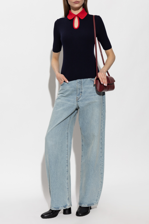 JIL SANDER Wełniane polo