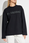 JIL SANDER BLACK T-shirt with logo