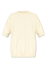 JIL SANDER cream Short-sleeve sweater