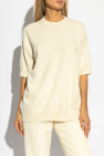 JIL SANDER cream Short-sleeve sweater