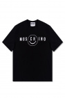 Moschino MC2 Saint Barth embroidered-logo T-shirt Bianco