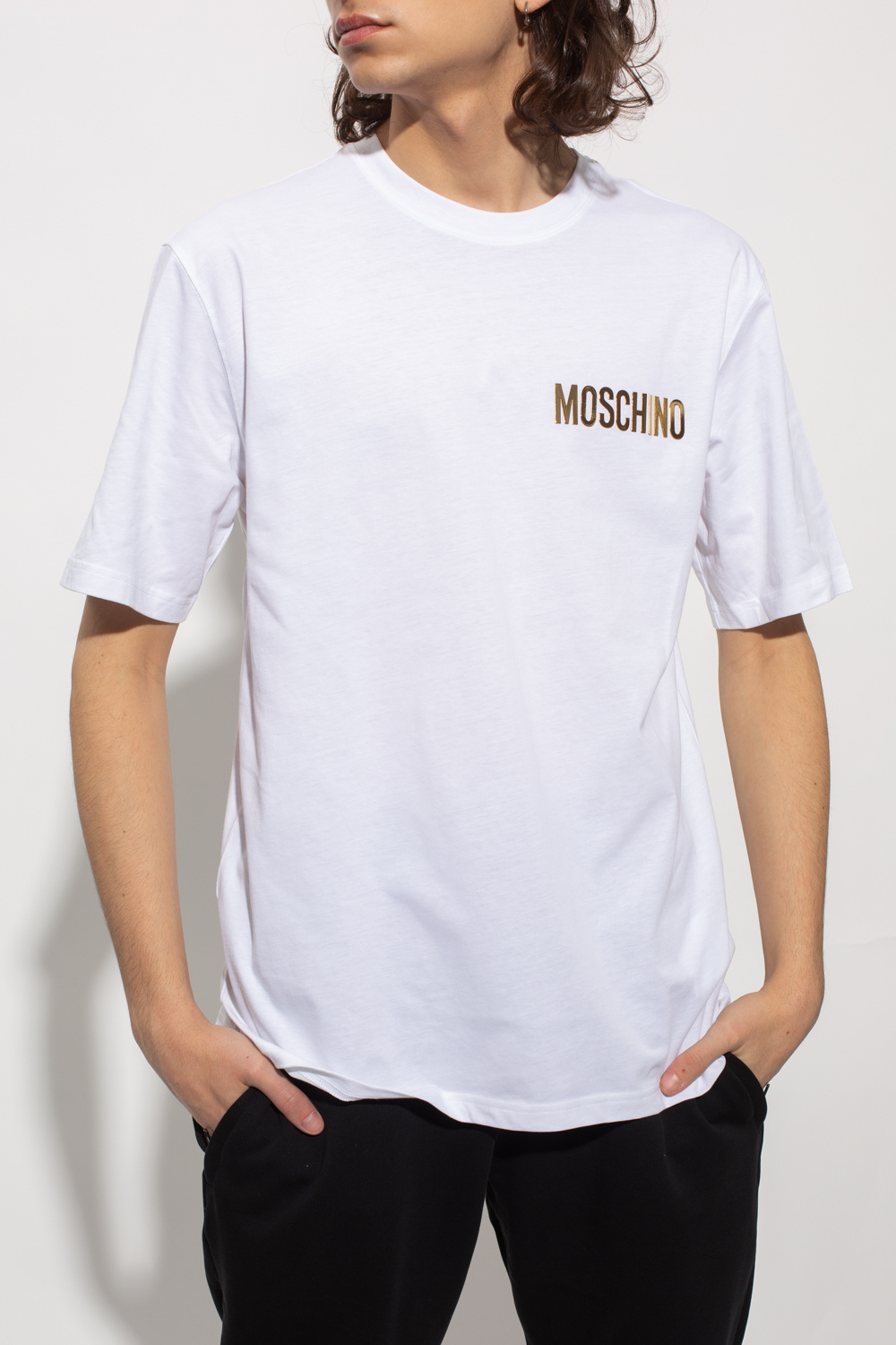 Moschino Kids Political Campaign T-shirt In Black Always