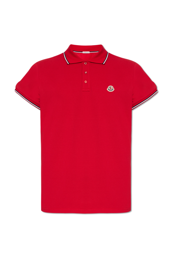 Moncler short-sleeved jersey polo shirt