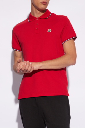 Moncler short-sleeved jersey polo shirt