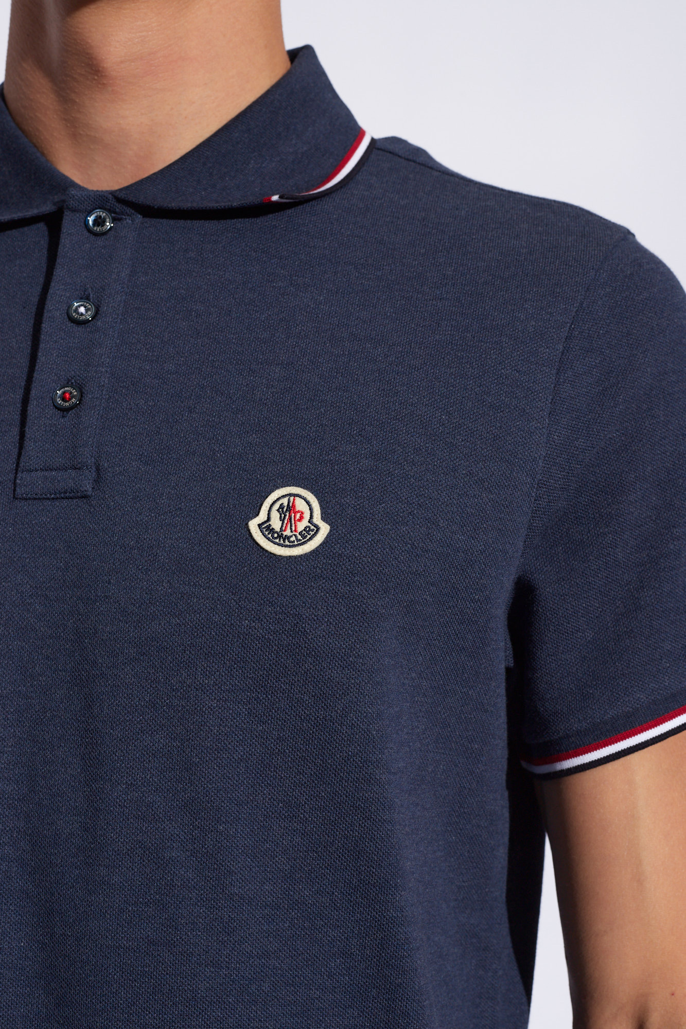 Moncler versace barocco motif polo shirt item