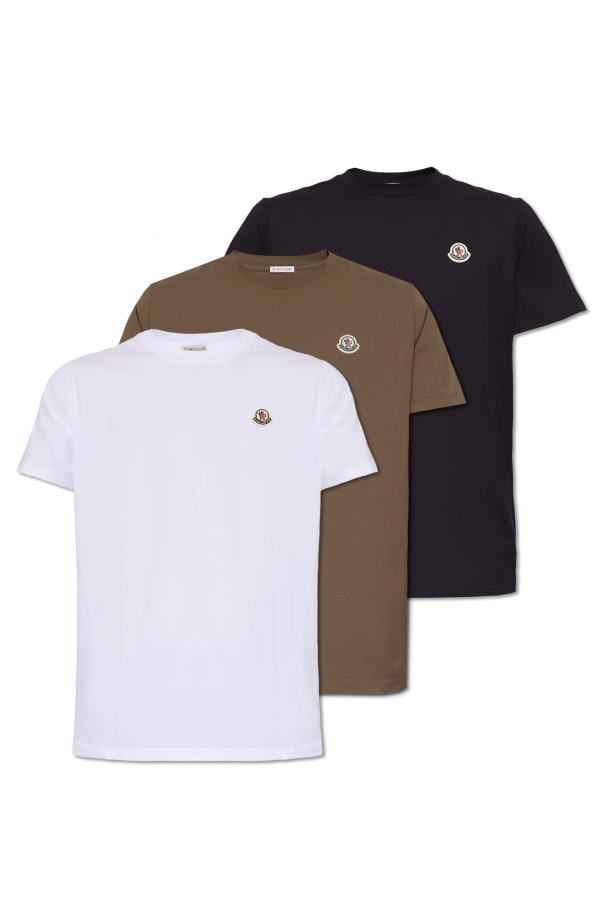 Moncler Trójpak t-shirtów z logo