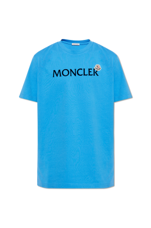 T-shirt z logo od Moncler