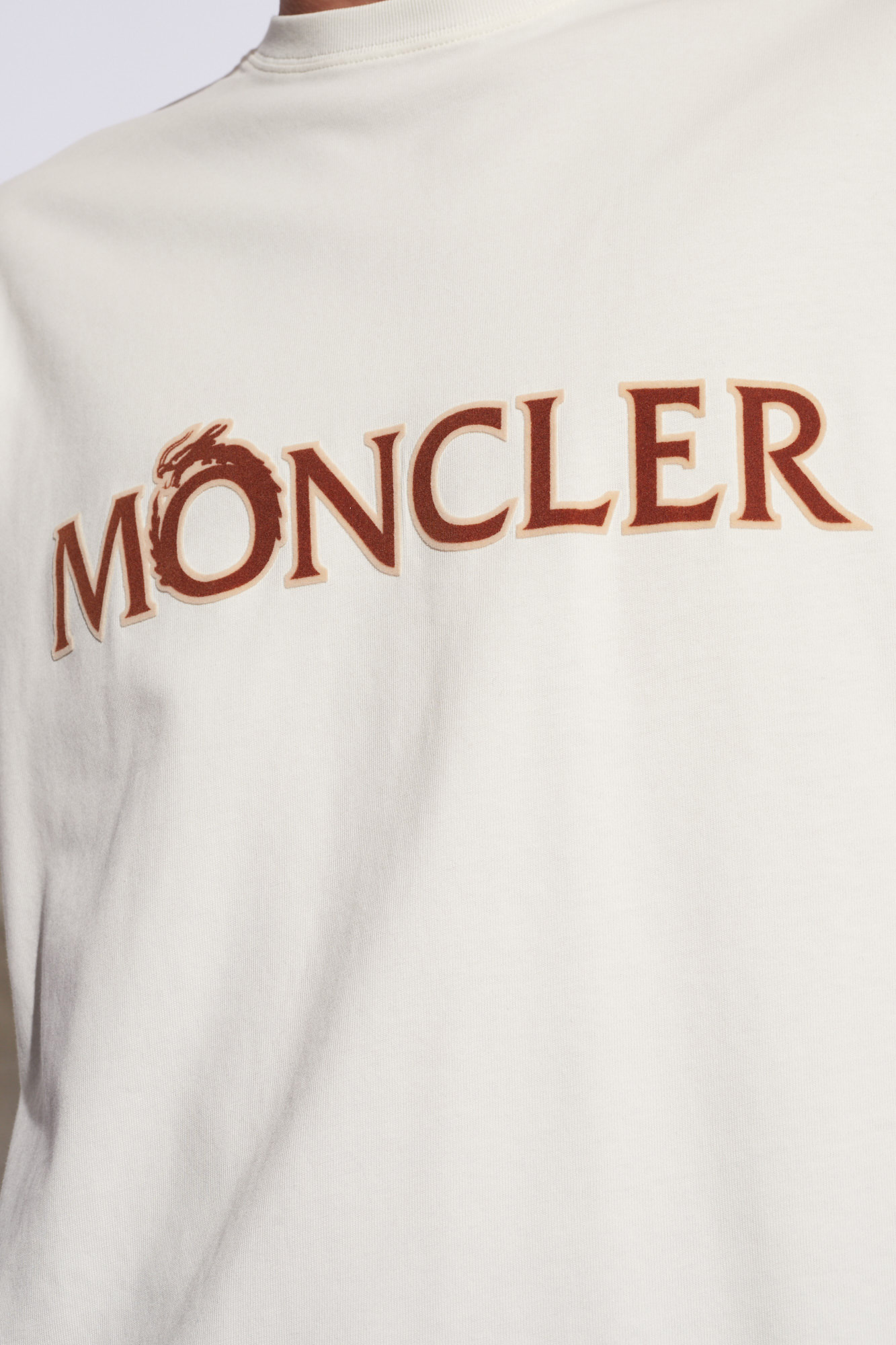 Moncler ASOS Actual Übergroßes T-shirt Sweatshirts mit vertikalen Streifen und Logo