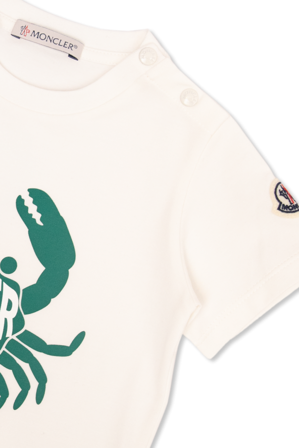 Moncler Enfant T-shirt with crab motif