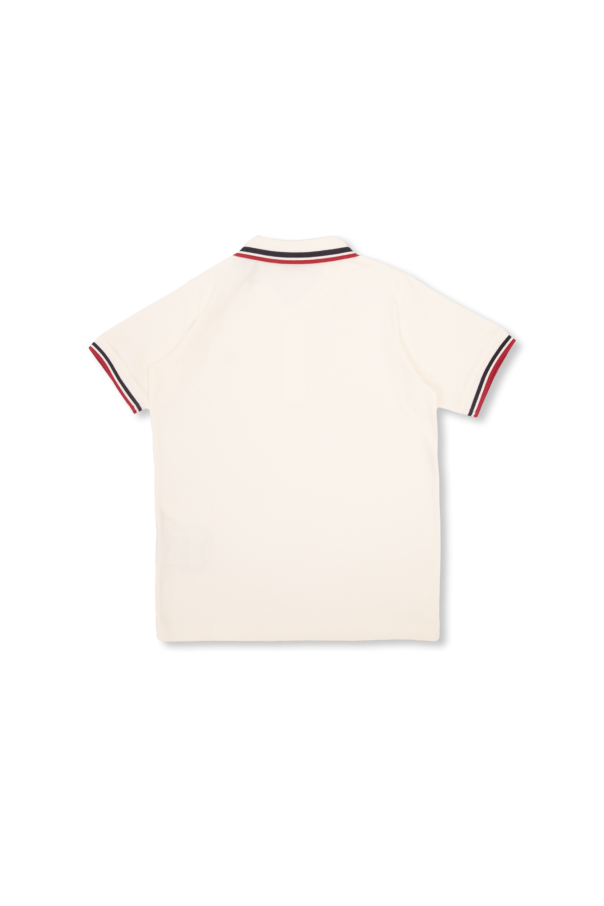 Moncler Enfant Polo with logo patch
