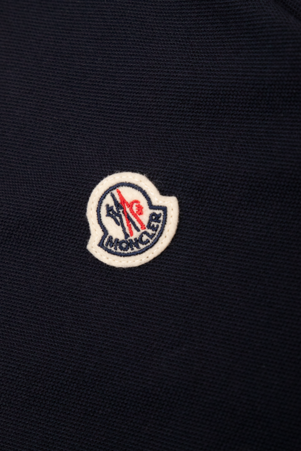 Moncler Enfant Polo with logo patch