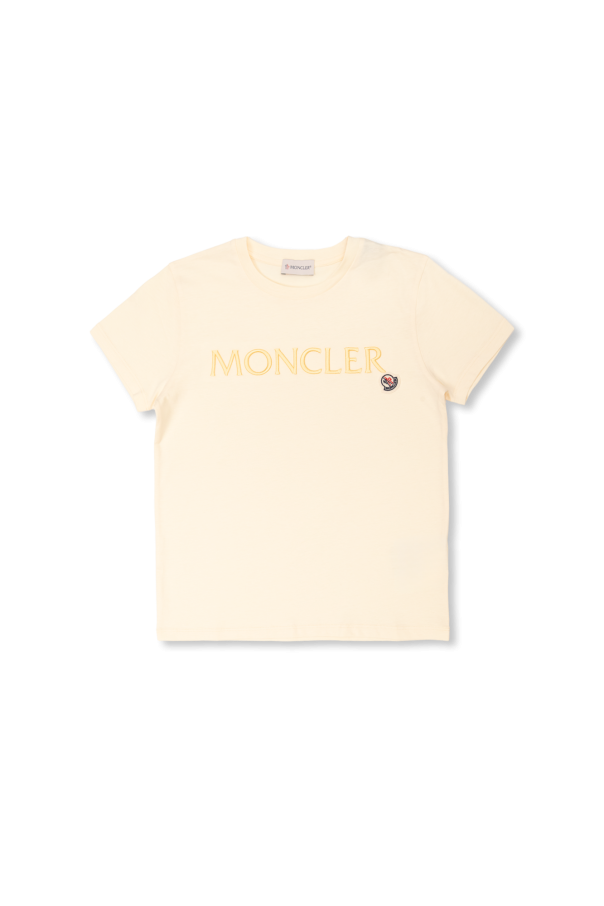 Moncler Enfant T-shirt z naszywką z logo