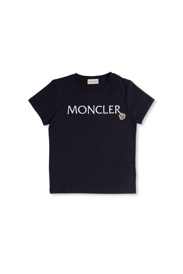 T-shirt with logo patch od Moncler Enfant