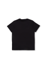 Moncler Enfant NAVY BLUE T-shirt with printed logo