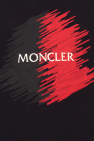 Moncler Enfant NAVY BLUE T-shirt with printed logo