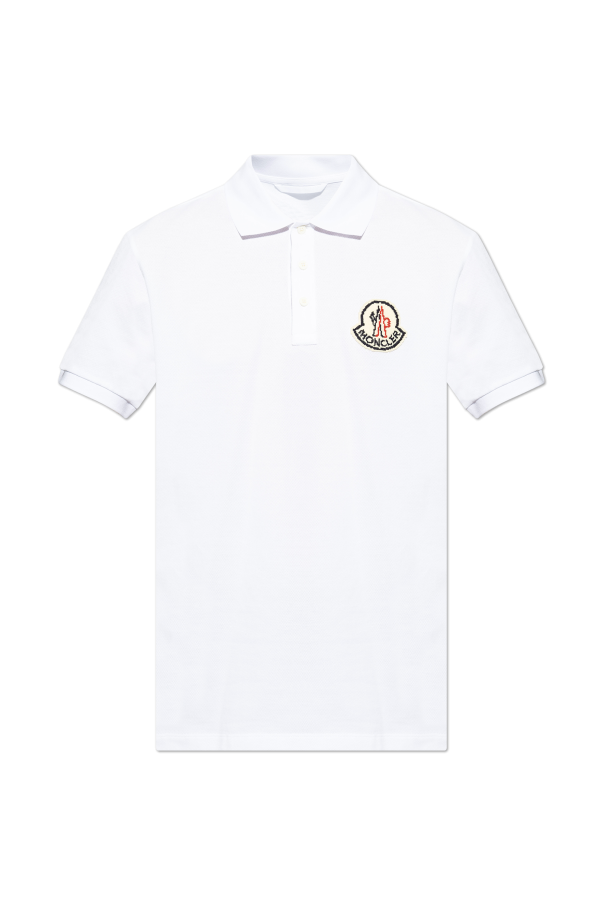 Moncler Polo z naszywką z logo