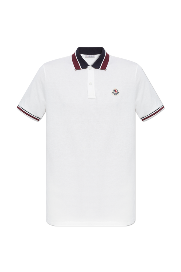 Moncler Bawełniane polo z logo