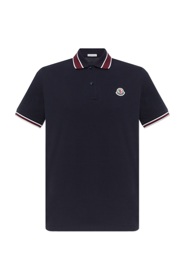 Moncler Cotton polo with logo