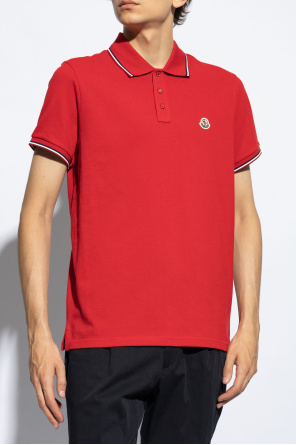 Moncler Polo with logo patch