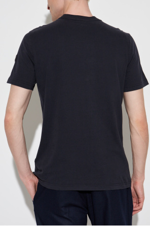 Moncler T-shirt with a velvet finish logo
