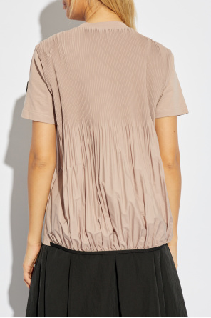 Moncler T-shirt with pleated back