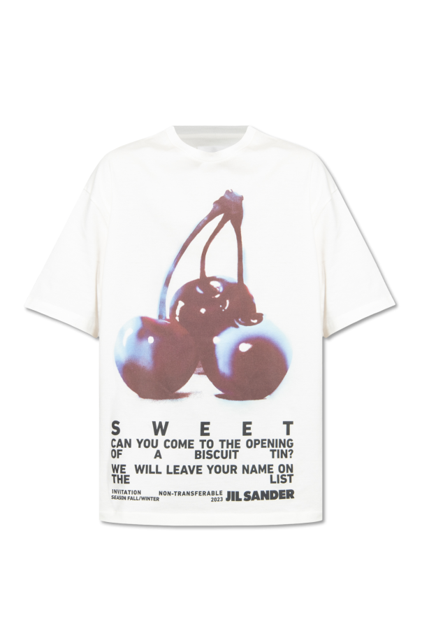 JIL SANDER T-shirt z nadrukiem