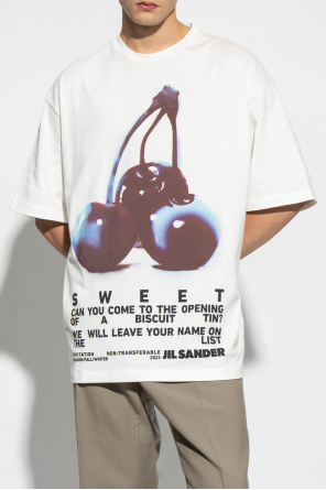 JIL SANDER T-shirt z nadrukiem
