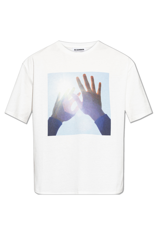 T-shirt with print od JIL SANDER
