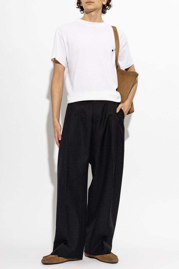 JIL SANDER Cotton-Cashmere Crew Neck T-Shirt by Jil Sander