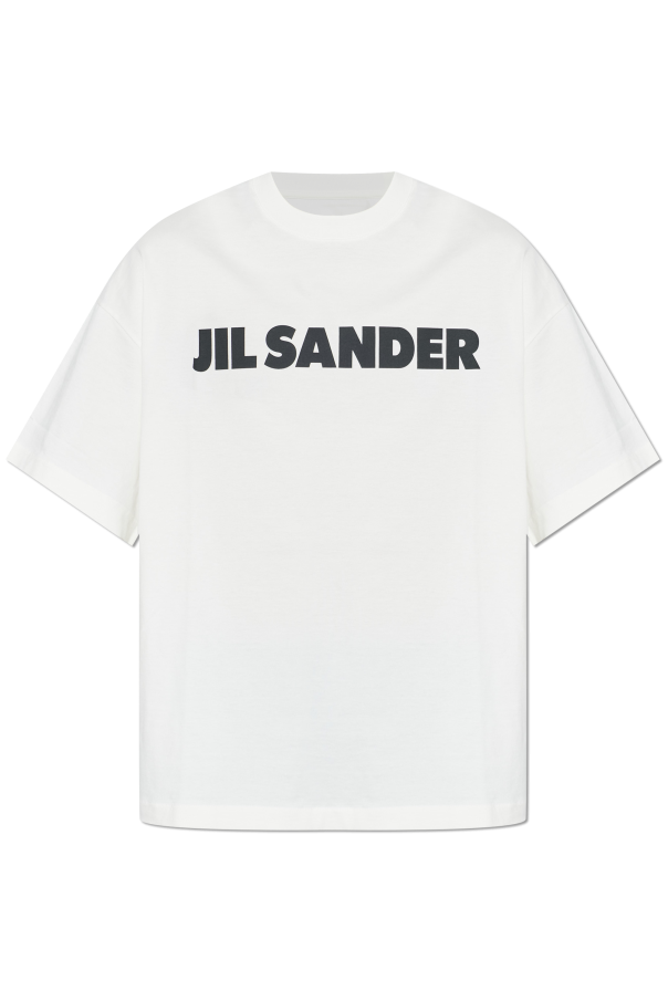 T-shirt with printed logo od JIL SANDER
