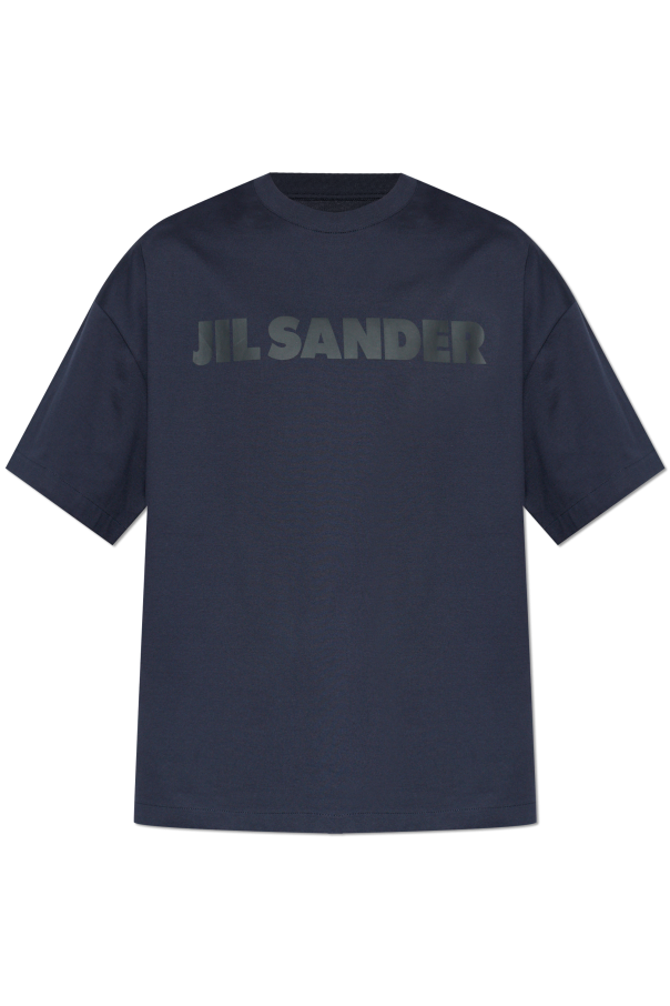 T-shirt with printed logo od JIL SANDER