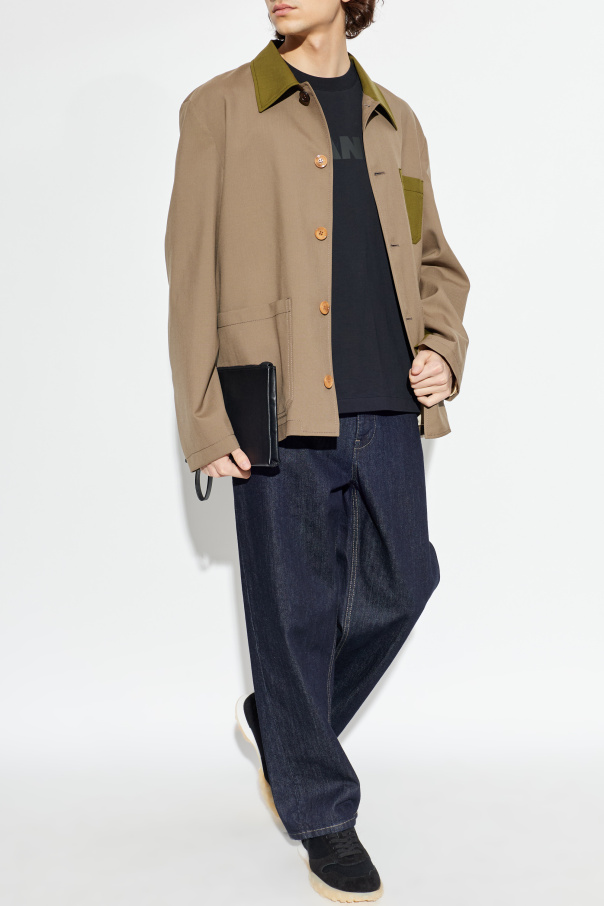 JIL SANDER T-shirt z nadrukowanym logo