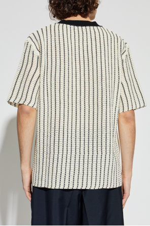 JIL SANDER T-shirt with decorative knit