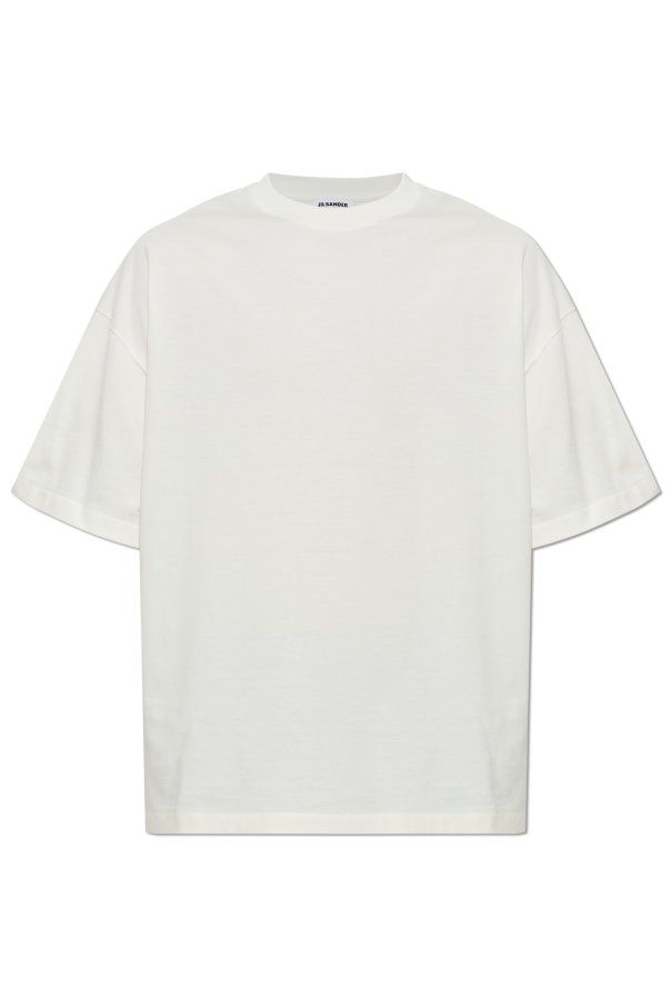 T-shirt with printed logo od JIL SANDER