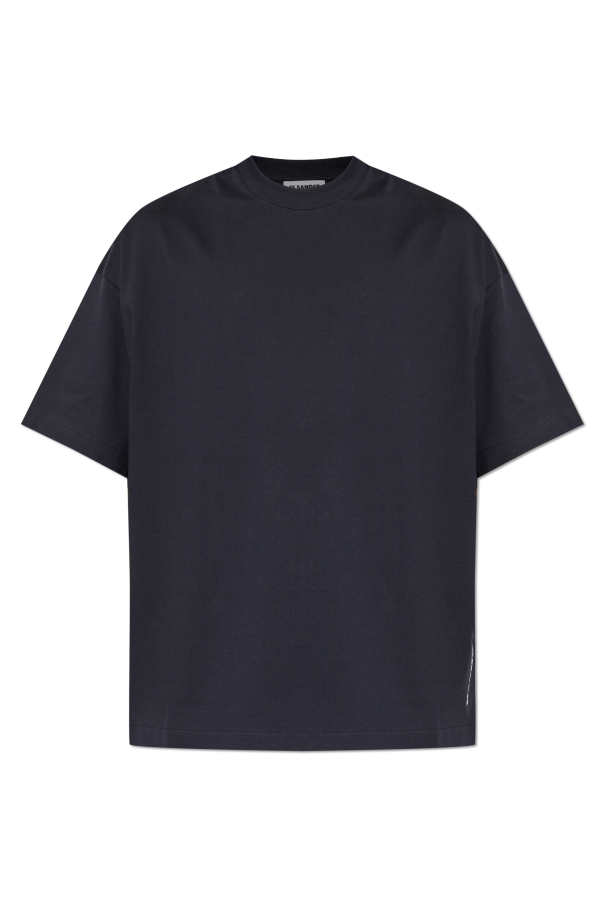 T-shirt with printed logo od JIL SANDER