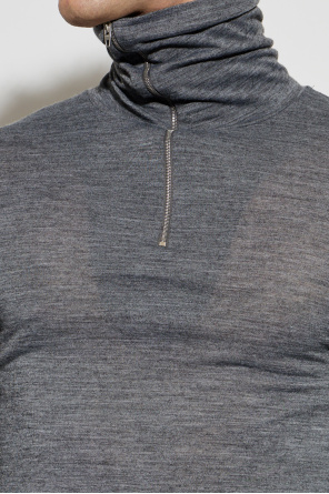 JIL SANDER Camisola com gola com fecho éclair