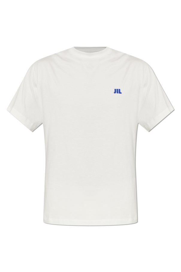T-shirt with embroidered logo od JIL SANDER
