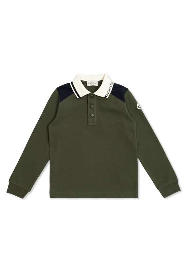 Moncler Enfant Long Sleeve Assn polo