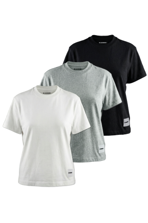 Set of three T-shirts with logo
