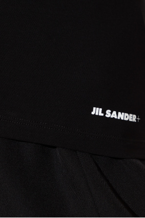 JIL SANDER+ Jil Sander asymmetric pleated maxi dress Blue
