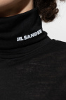 JIL SANDER+ BLACK Turtleneck sweater with logo