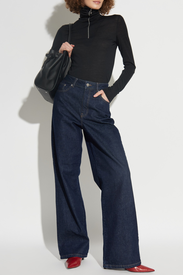 JIL SANDER+ Top mit Stehkragen