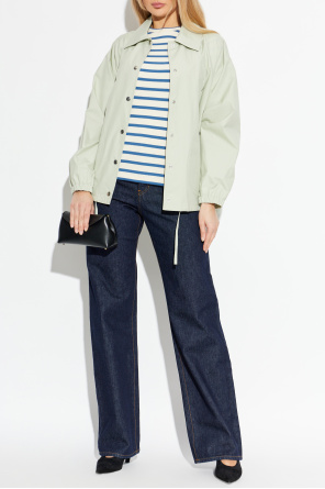 Bawełniany t-shirt ze wzorem w pasy od JIL SANDER+