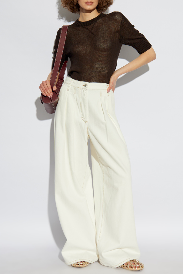 JIL SANDER+ Top con logo bordado