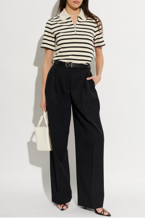 Polo ze wzorem w pasy od JIL SANDER+