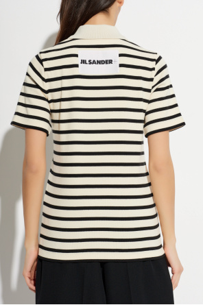 JIL SANDER+ Polo shirt with striped pattern