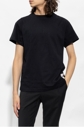 JIL SANDER+ Jil Sander long-sleeve logo-patch T-shirt Nero