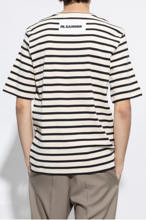 JIL SANDER+ T-shirt ze wzorem w paski
