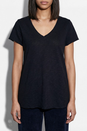American Vintage T-Shirt mit V-Ausschnitt