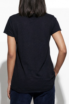 American Vintage T-Shirt mit V-Ausschnitt